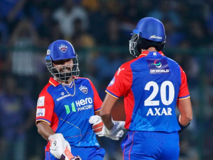 दिल्ली ने गुजरात को 225 रन का टारगेट दिया: पंत ने 43 बॉल पर नाबाद 88 रन बनाए, 8 छक्के मारे; अक्षर की भी फिफ्टी