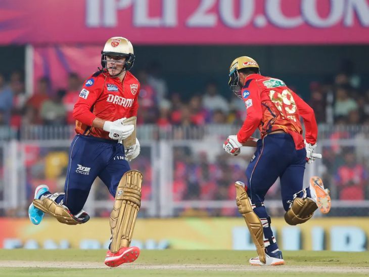 करन-जितेश ने पंजाब को संभाला: दोनों की फिफ्टी पार्टनरशिप, आवेश 2 विकेट ले चुके; राजस्थान ने 145 रन का टारगेट दिया