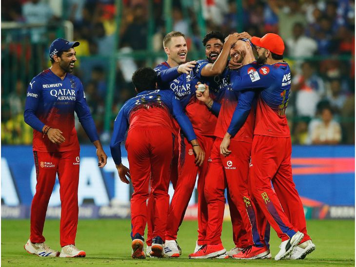 बेंगलुरु नौवीं बार IPL के प्लेऑफ में पहुंची: चेन्नई को 27 रन से हराया; जडेजा-धोनी आखिरी ओवर में 7 रन ही बना सके बेंगलुरु नौवीं बार IPL के प्लेऑफ में पहुंची: चेन्नई को 27 रन से हराया; जडेजा-धोनी आखिरी ओवर में 7 रन ही बना सके