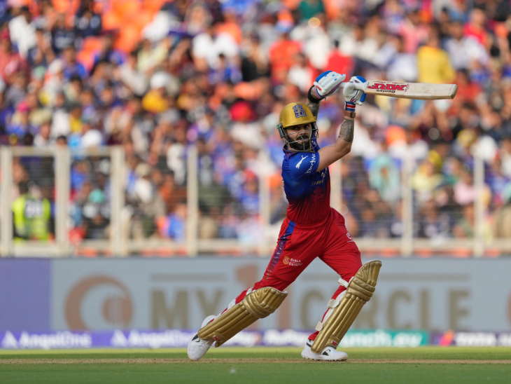 गुजरात ने बेंगलुरु को 201 रन का टारगेट दिया: RCB को पहला झटका लगा, डु प्लेसिस 24 रन बनाकर आउट, साई किशोर को मिला विकेट