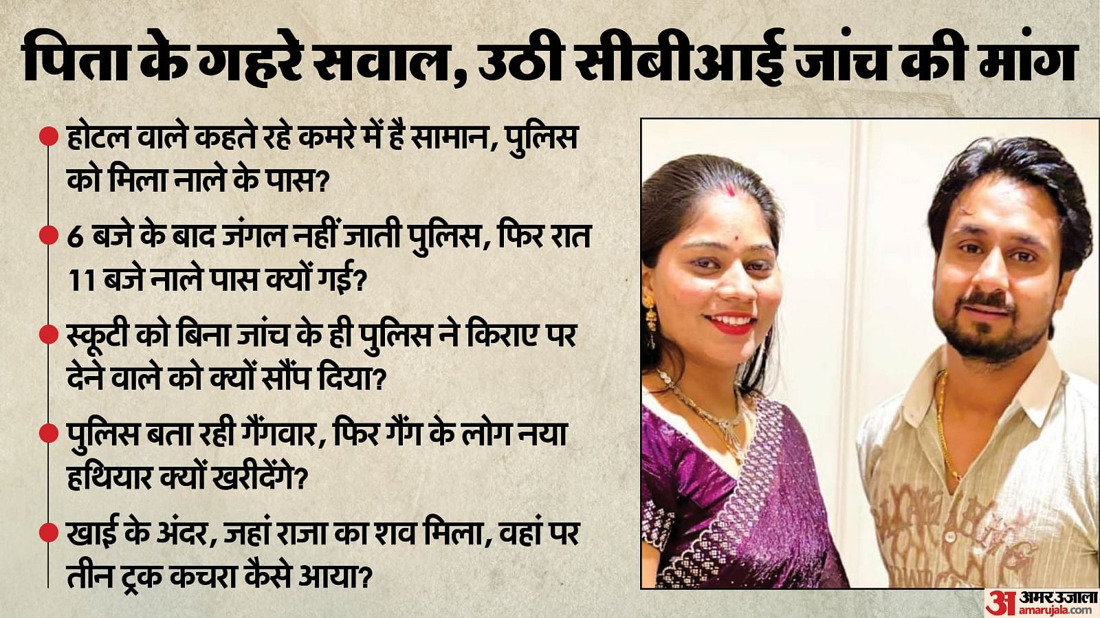 Indore Couple: सोनम के पिता को खटक रही स्कूटी, होटल और तीन ट्रक कचरे की थ्योरी, क्यों कहा पुलिस पर नहीं भरोसा